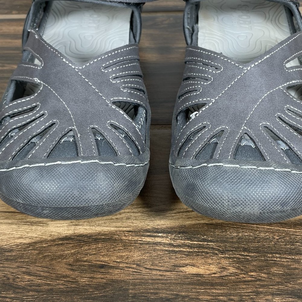 JSport by Jambu Poppy Womens Size 8.5 Shoes Gray All Terra Traction Sport Sandal - Picture 12 of 14